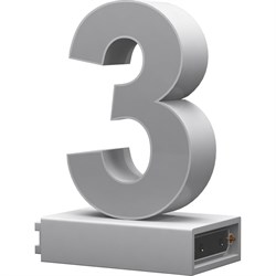 Светодиодная цифра ABCMIX 3 - фото 17082856