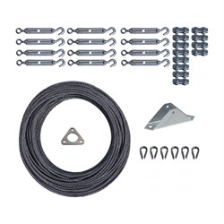 Комплект растяжек для мачты молниеприемной EZETEK 88050 - фото 17085024