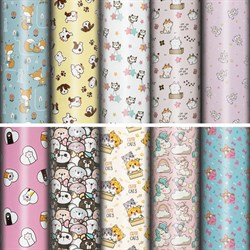 Упаковочная бумага ЗОЛОТАЯ СКАЗКА Funny Animals - фото 17099483