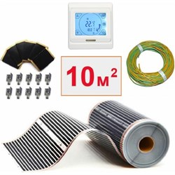 Пленочный электрический теплый пол ТеплоСофт 10м.кв./сенс - фото 17100558