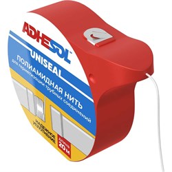 Уплотнительная сантехническая нить для герметизации резьбовых соединений ADHESOL uniseal - фото 17100567