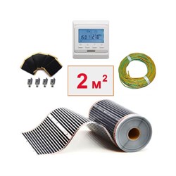 Пленочный электрический теплый пол ТеплоСофт 2м.кв./эл - фото 17100928
