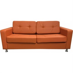 Трехместный диван Мягкий Офис с механизмом оранжевый - фото 17104062