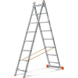 Двухсекционная лестница Эйфель Гранит 2х8 - фото 17104907