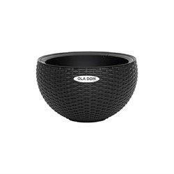 Кашпо Еврогрядка rattan ola dom - фото 17112179