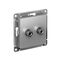 Двухместная аудиорозетка Systeme Electric AtlasDesign - фото 17112387