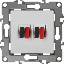 Двойная розетка аудио ЭРА 12-3112-01 - фото 17117204