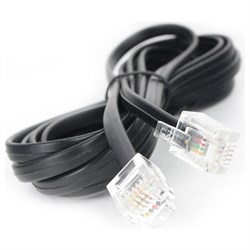 Телефонный кабель Cablexpert TC6P4C-2M-BK - фото 17119584