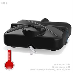 Бак для душа POLIMER GROUP РОСА - фото 17124877