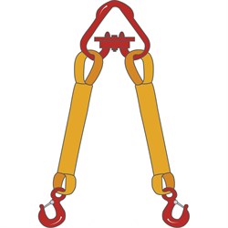 Двухветвевой текстильный строп ТамбовТехСнаб 2СТ - фото 17128976