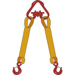 Двухветвевой текстильный строп ТамбовТехСнаб 2СТ - фото 17131003