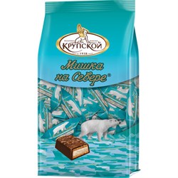 Конфеты глазированные ФАБРИКА ИМ. КРУПСКОЙ "Мишка на севере" с тертым миндалем, 200 г, 30573 - фото 17148605