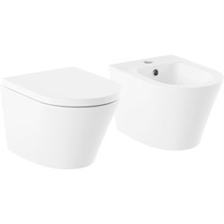 Подвесной безободковый унитаз Lavinia Boho Biore Compacto Rimless - фото 17149603