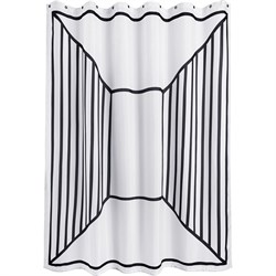 Тканевая занавеска для ванной комнаты Moroshka Grafica - фото 17151449