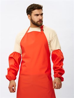 Нарукавники влагозащитные для рыбаков ProfLineSpecialist (ПВХ,550), оранжевый - фото 17154084