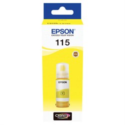 Чернила EPSON 115 (C13T07D44A) для СНПЧ L8160/L8180, желтые, объем 70 мл, ОРИГИНАЛЬНЫЕ - фото 17162858
