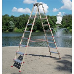 Алюминиевая стремянка Эйфель Парнас 130 - 207+1 - фото 17163832