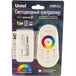 Контроллер для управления многоцветными светодиодными источниками света Uniel ULC-G10-RGB - фото 17167673