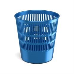 Сетчатая пластиковая корзина для бумаг ErichKrause Ice Metallic - фото 17171116