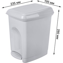 Педальный контейнер для мусора Бытпласт 431202630 - фото 17172663