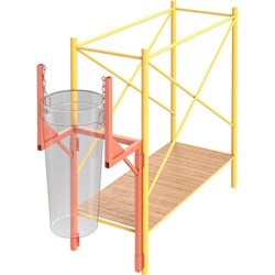 Крепежная рама к лесам мусоросброса Промышленник КРКЛ - фото 17175464