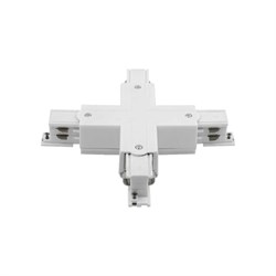 Коннектор для трековых систем DesignLed CN-3F-X-WH - фото 17175826
