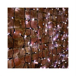 Гирлянда Neon-Night ДОЖДЬ занавес 2х1,5м, черный ПВХ, 360LED белые - фото 17176560