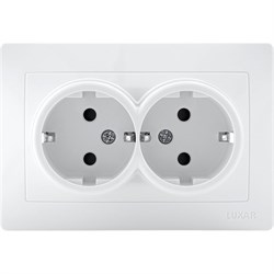 Двойная розетка Luxar Novo - фото 17177677
