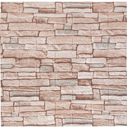 Мягкая самоклеящаяся 3D панель LAKO Камень (каменная кладка 3; рулон; 70x600 см) LKD-16-05-111-RU - фото 17180461