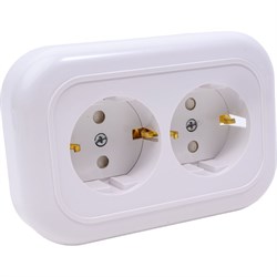 Двухместная розетка Кунцево-Электро ВАЛЕНТИНА РС16-325 - фото 17199337