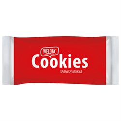 Печенье хрустящее в индивидуальной упаковке, WELDAY (ВЭЛДЭЙ) "Испанский Мокко", 100 штук в офис-боксе, 624097 - фото 17222675