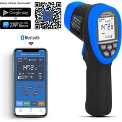 Инфракрасный термометр HoldPeak HP-985C-APP - фото 17233946