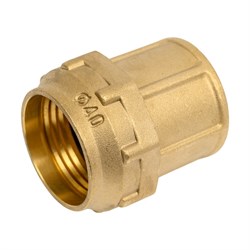 Прямая латунная муфта для ПНД труб Millennium PFBF4032 (710 11/4") - фото 17236106