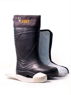 Сапоги мужские Север ЭВА Sardonix (арт.150-04-3НППС) черный - фото 17237054