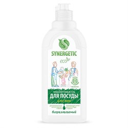 Гель для мытья посуды биоразлагаемый 500 мл, SYNERGETIC "Алоэ", флип-топ, 103053/14 - фото 17238654