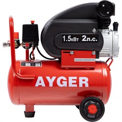 Поршневой масляный компрессор AYGER AFL24/260 - фото 17243872