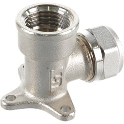 Никелированная водорозетка Uni-Fitt 670N6200 - фото 17249266