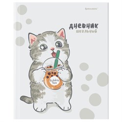 Дневник 1-11 класс 40 л., твердый, BRAUBERG, матовая ламинация, "Котёнок", 107601 - фото 17262919