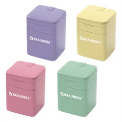 Точилка кросс-серия "PASTEL", с контейнером, корпус ассорти, BRAUBERG, 273255 - фото 17262990