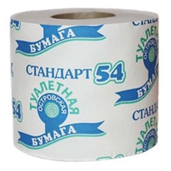 Бумага туалетная бытовая, 38 м, ОСТРОВСКАЯ, на втулке (эконом) - фото 17277326