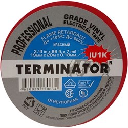 Всепогодная огнеупорная изолента Terminator Iu1k - фото 17278023