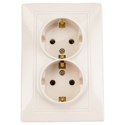 Двойная розетка INTRO Plano - фото 17292848