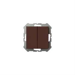 Двухклавишный выключатель LIREGUS Эпсилон - фото 17294947