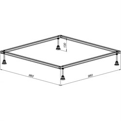 Каркас для литьевого поддона Aquanet 0.2 - фото 17296671