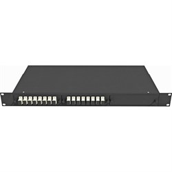Укомплектованный многомодовый стоечный оптический кросс TopLan КРС-Top-1U-16SC/U-OM2-BK - фото 17297414