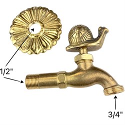 Латунный кран Профитт 1643883 - фото 17297568