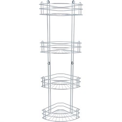 Четырехъярусная угловая полка для ванной Rosenberg RUS-385026-4 Zn - фото 17297670