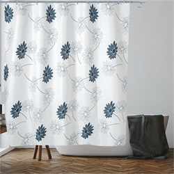 Шторка для ванной PERFECTO LINEA Harmony цветы - фото 17298618