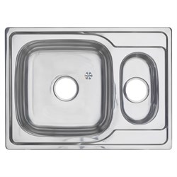 Врезная прямоугольная мойка Melana 6950S U 0,6/160 - фото 17300768