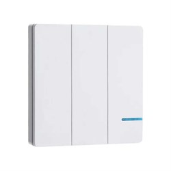 Дистанционный 3-клавишный выключатель GRITT Practic SX белый - фото 17301241